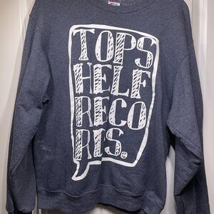 Topshelf Records Dark Gray Crewneck Sweater